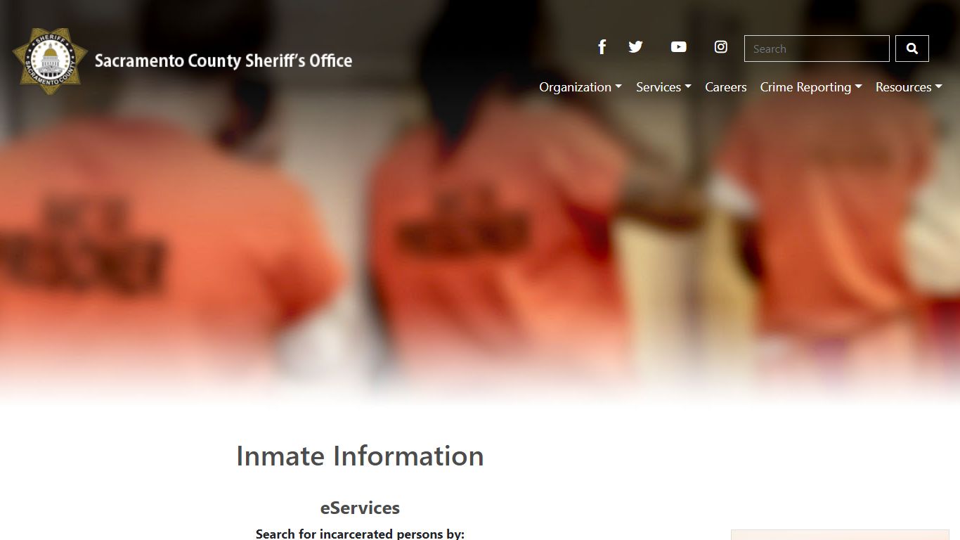 Sac Sheriff - Inmate Information